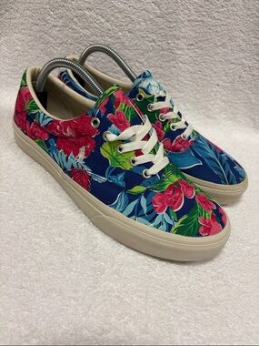 POLO RALPH LAUREN Keaton-Pony Sneaker Villa Floral/Navy Ground 10.5